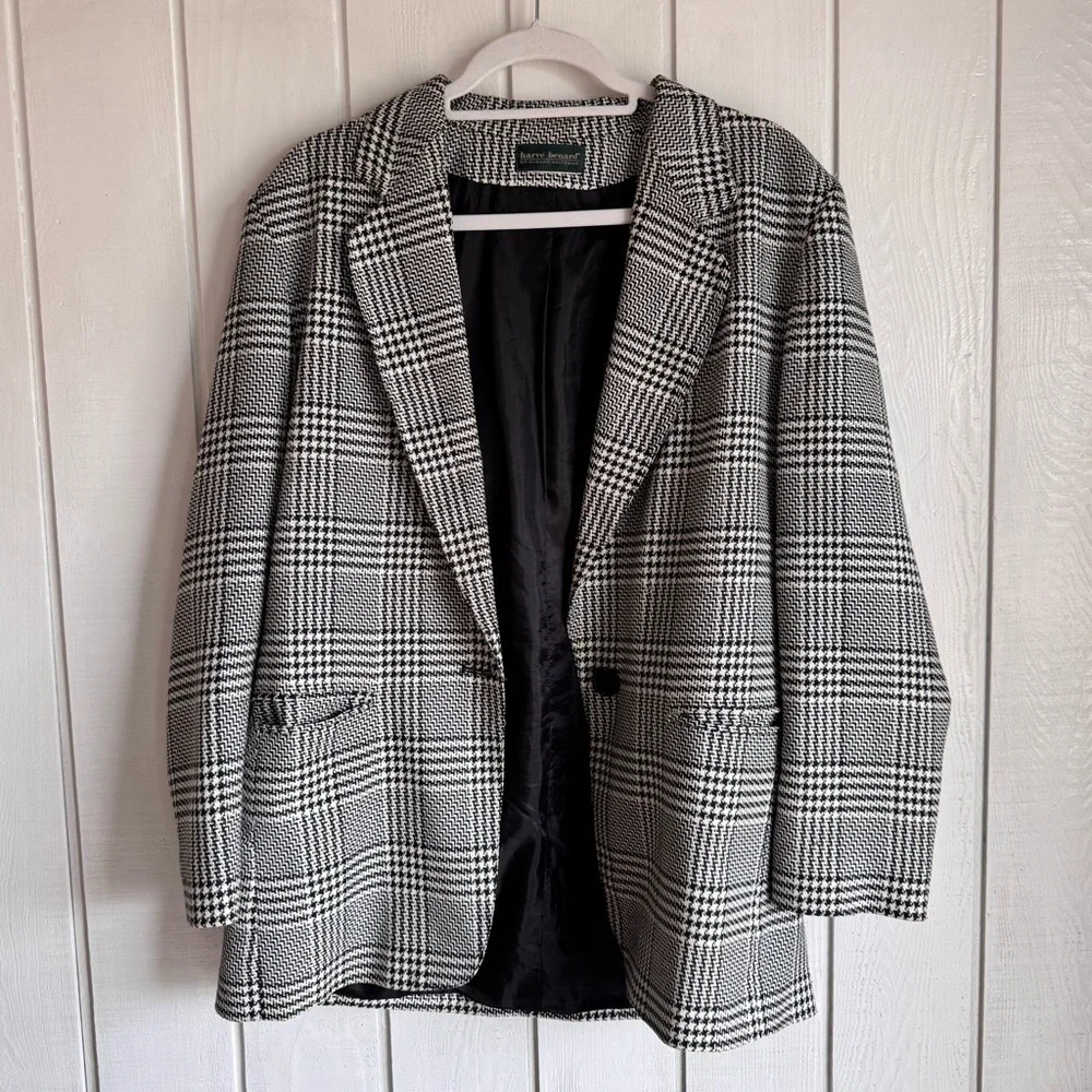 Vintage Harvey Bernard Plaid Jacket - Picture 3 of 6
